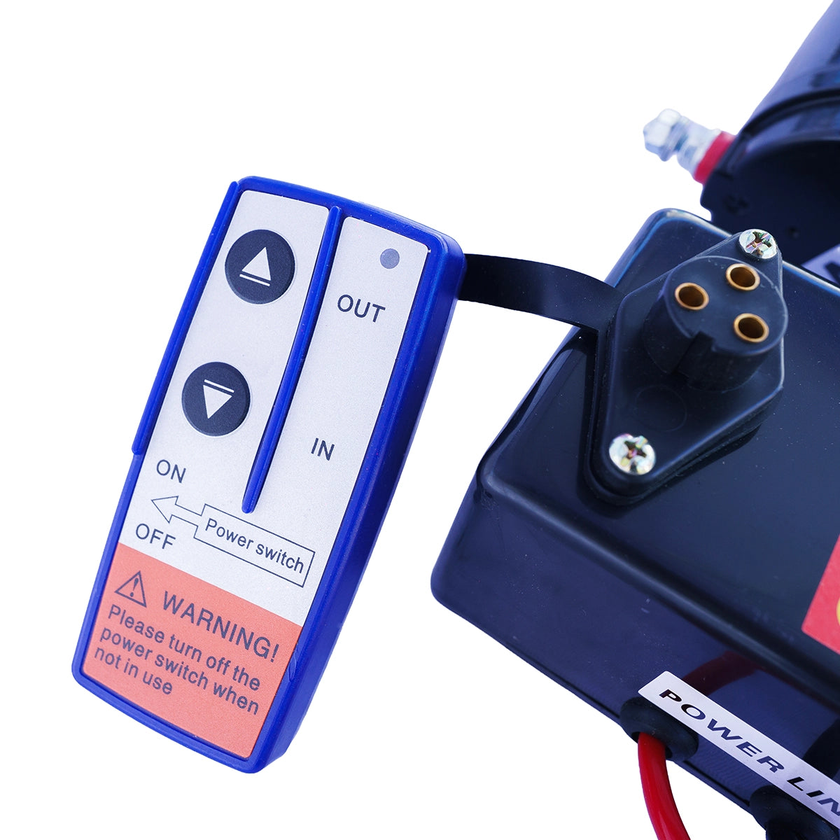 Winche Eléctrico Capacidad 2000 Lbs 12v dc Control Remoto ERUX - Repuesto de alta calidad para Equipamiento de Taller y Carga