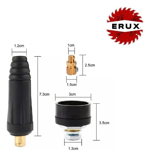 Set De 4 Conectores Rápido Para Maquinas De Soldar 10-25