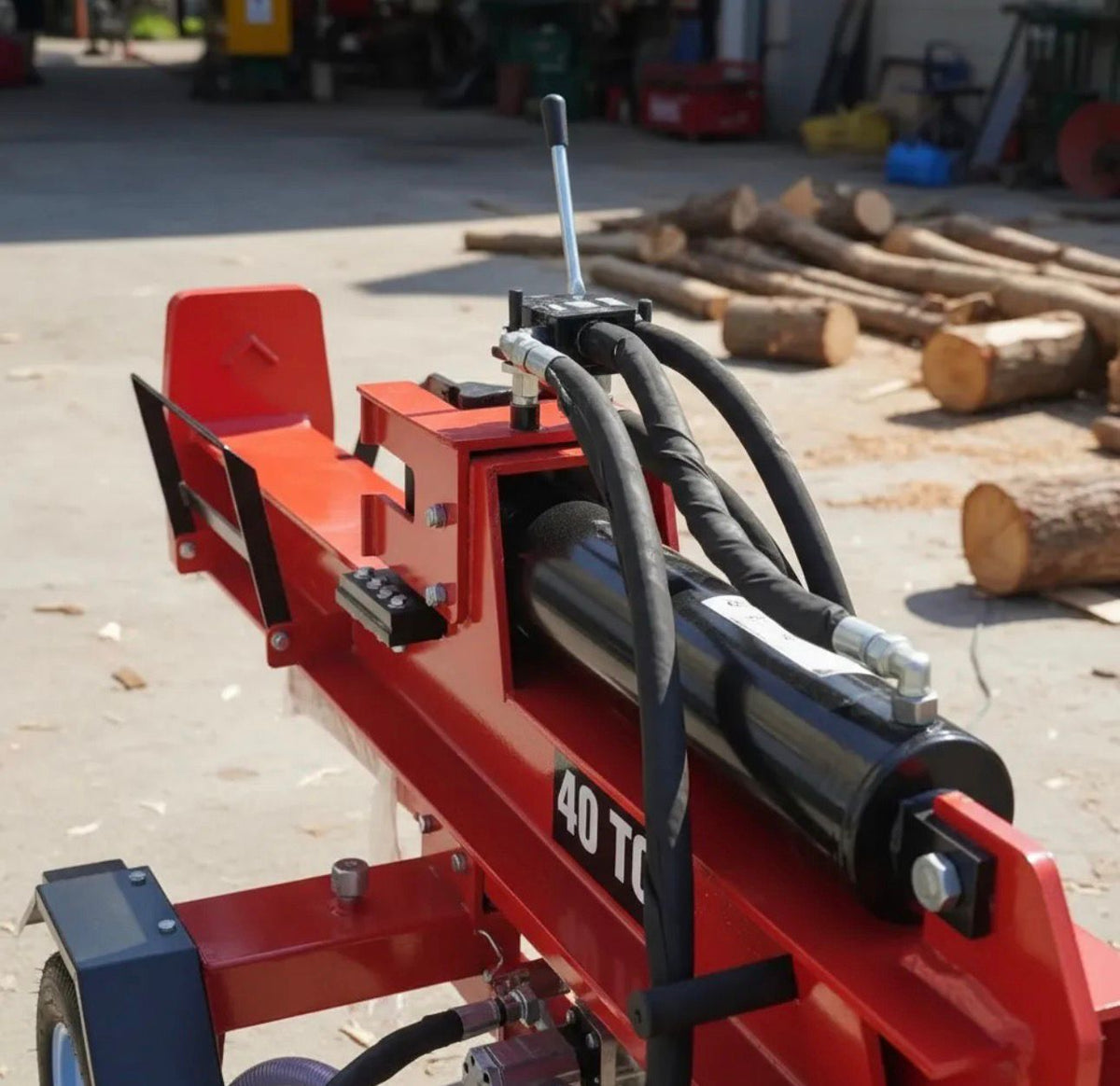 Astilladora Partidor De Leña 18t Motor A Bencina 7hp