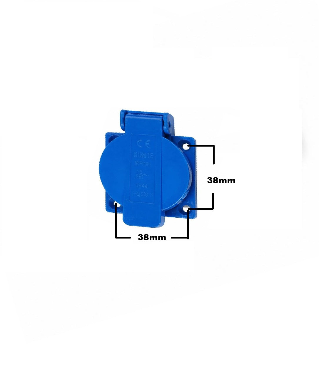 Pack 2 Enchufes Panel Hembra Schuko 16 Amperes