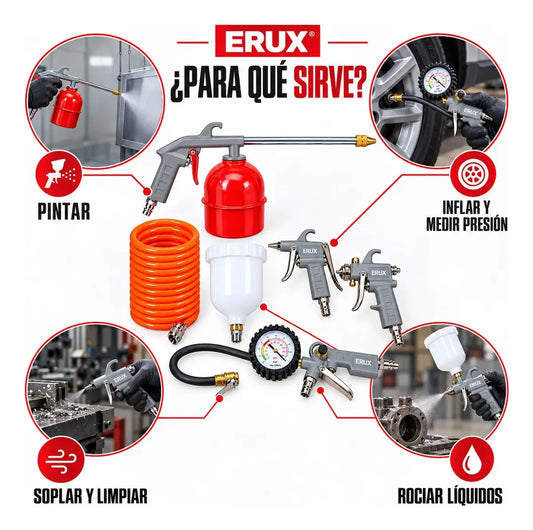 Kit De Accesorios Para Compresor De Aire-5 Piezas