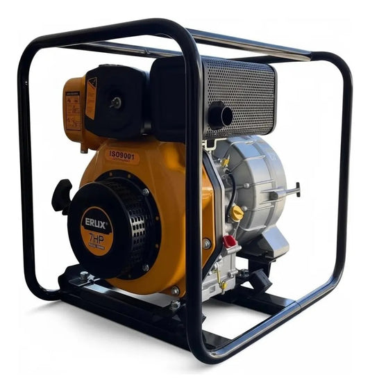 Motobomba Diésel 7hp 3p Para Aguas Turbias , Residuales.