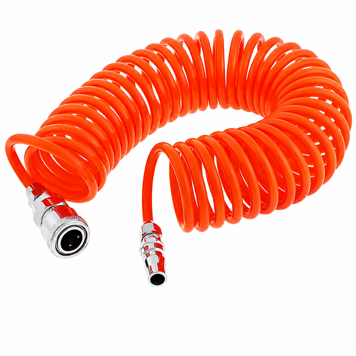 Manguera Espiral Para Compresor De Aire 8MX5MM Con Acoples