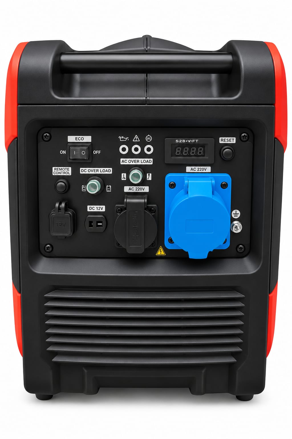 Generador Eléctrico De 7000w Erux Inverter Insonoro Con Control Y Llave