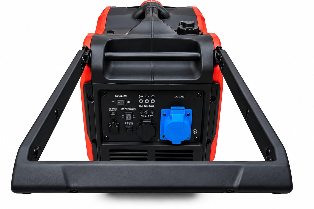 Generador Eléctrico De 7000w Erux Inverter Insonoro Con Control Y Llave
