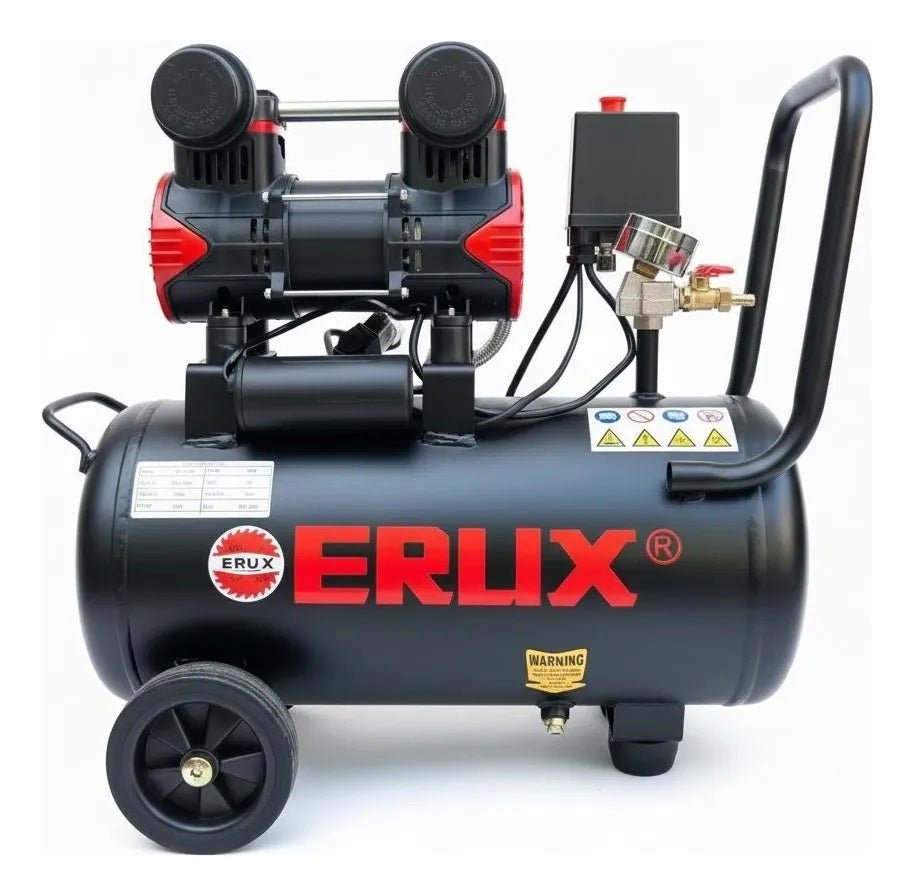 Compresor de Aire 24l 600w Silencioso-motor Oil Free Erux