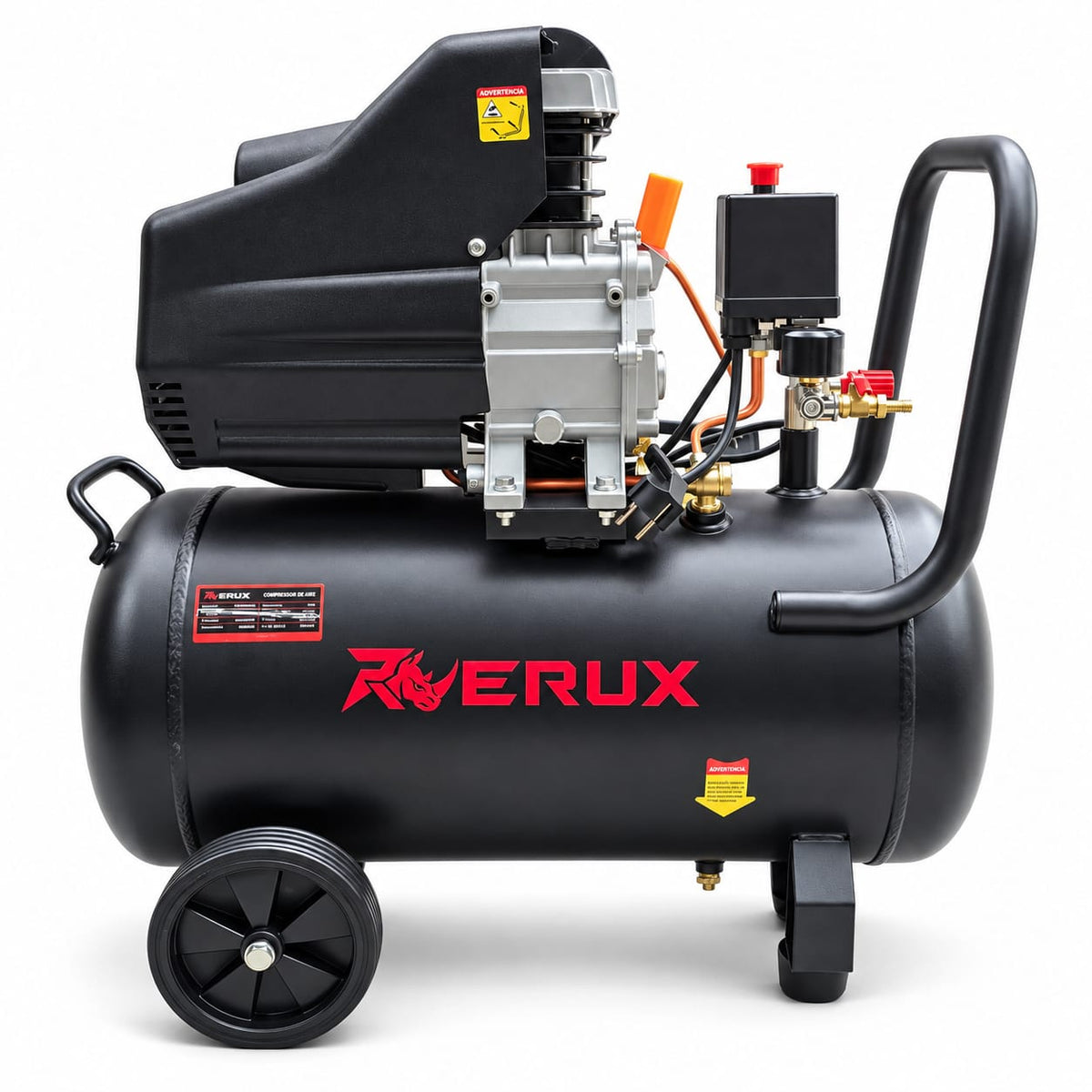 Compresor De Aire De 50 Litros 2hp 115psi Erux