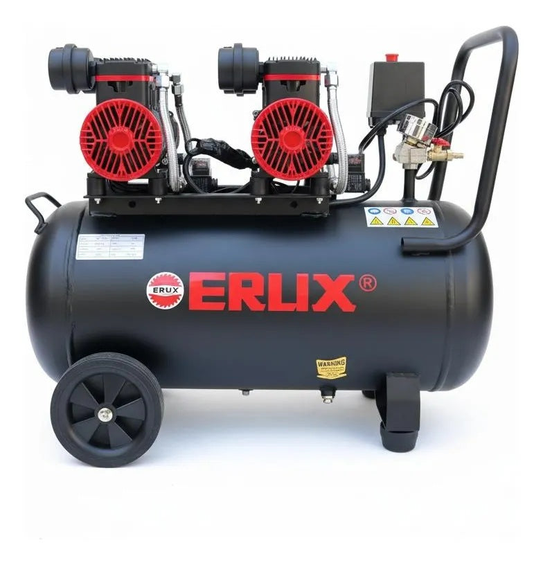 Compresor de Aire 100l Oil Free 1600w Doble Motor 8 Bar 220v