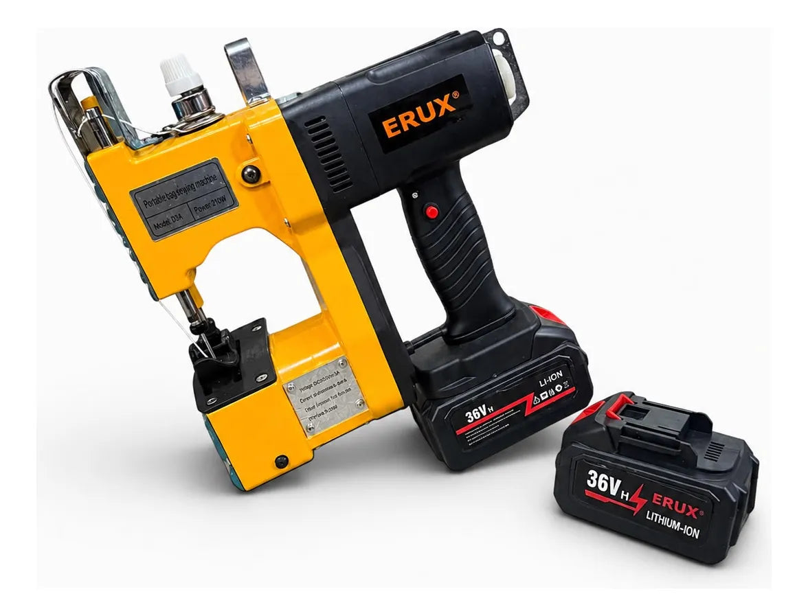 Máquina Cosedora Portátil Inalámbrica +3 Hilos, 36v Erux
