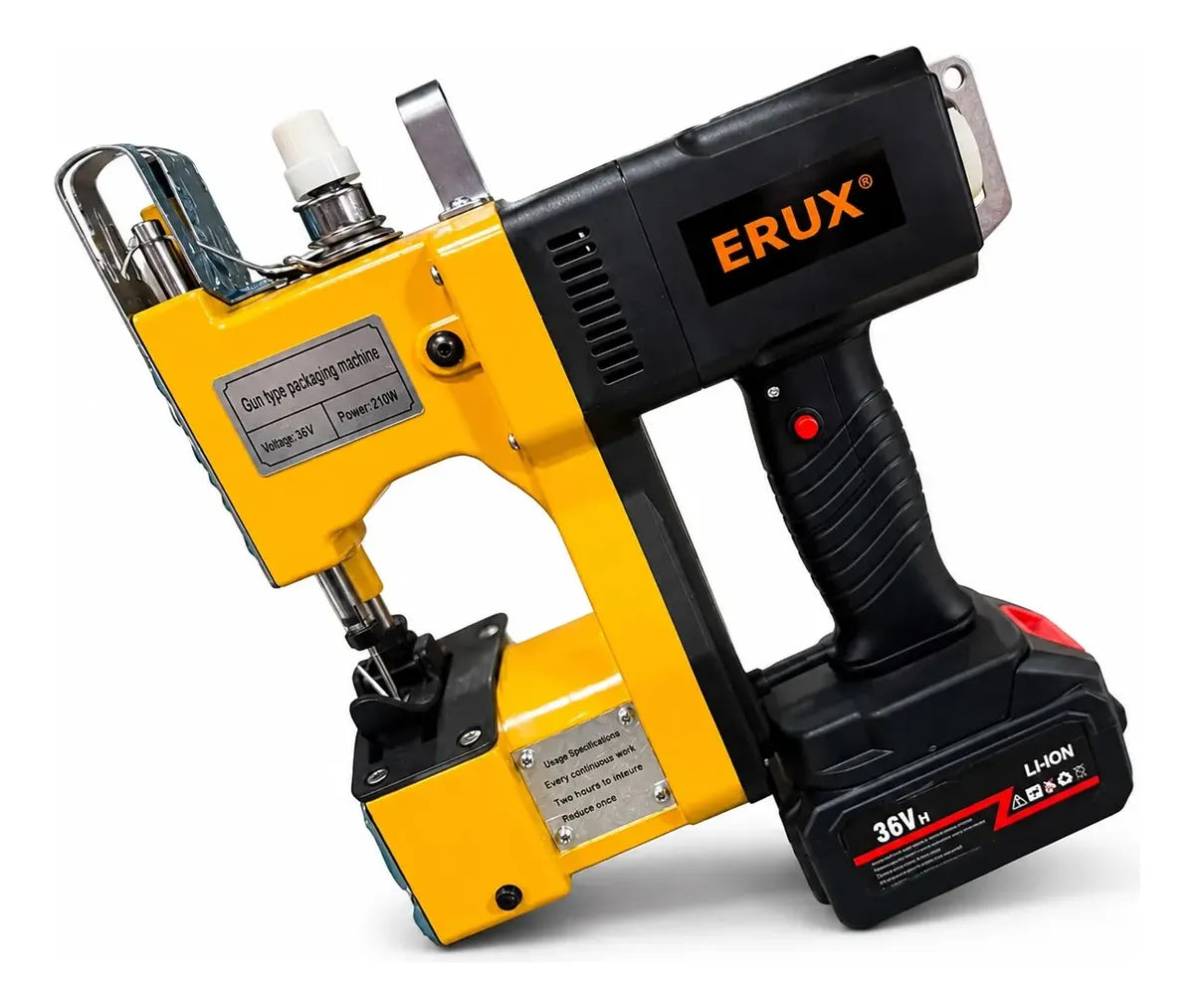 Máquina Cosedora Portátil Inalámbrica +3 Hilos, 36v Erux