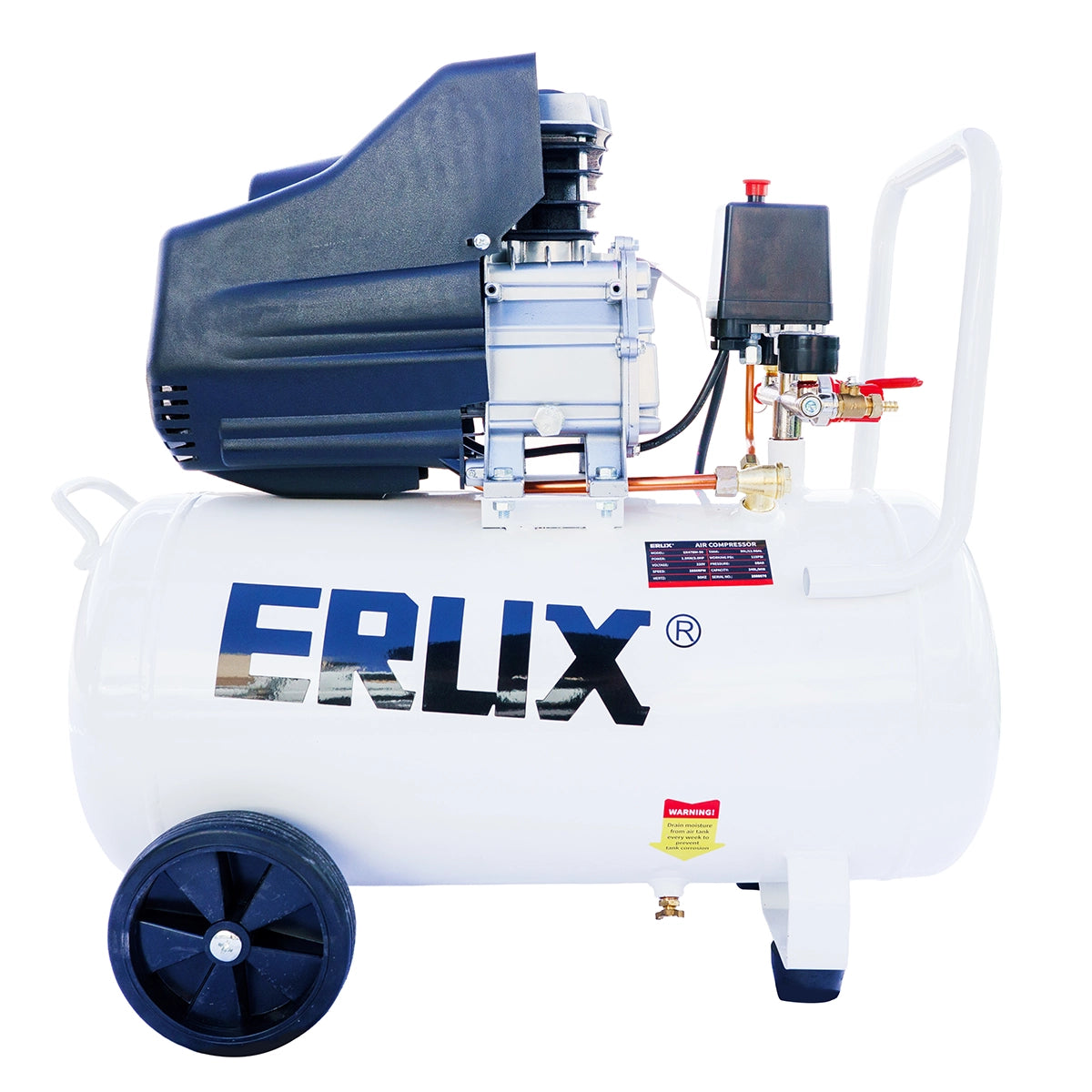 Compresor de Aire 50 Litros 2hp Erux Blanco 50hz Monofásica ERUX - Repuesto de alta calidad para Compresores de Aire