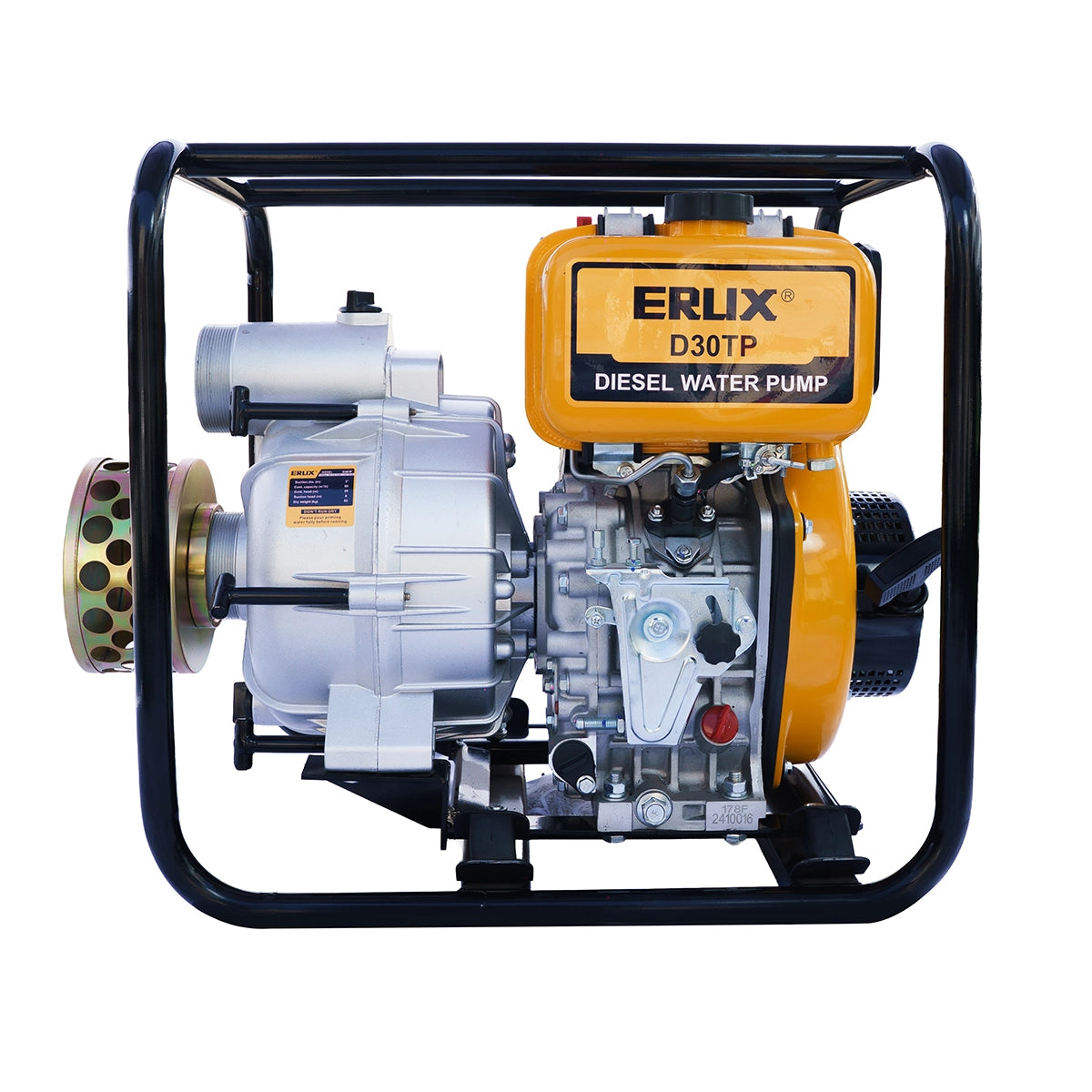 Motobomba Diésel 7hp 3p Para Aguas Turbias , Residuales ERUX - Repuesto de alta calidad para Maquinaria y Accesorios Varios