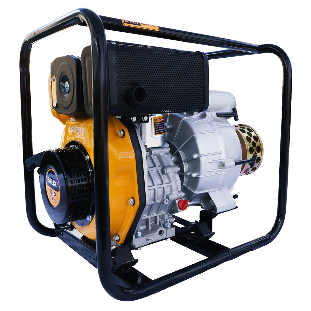 Motobomba Diésel 7hp 3p Para Aguas Turbias , Residuales ERUX - Repuesto de alta calidad para Maquinaria y Accesorios Varios