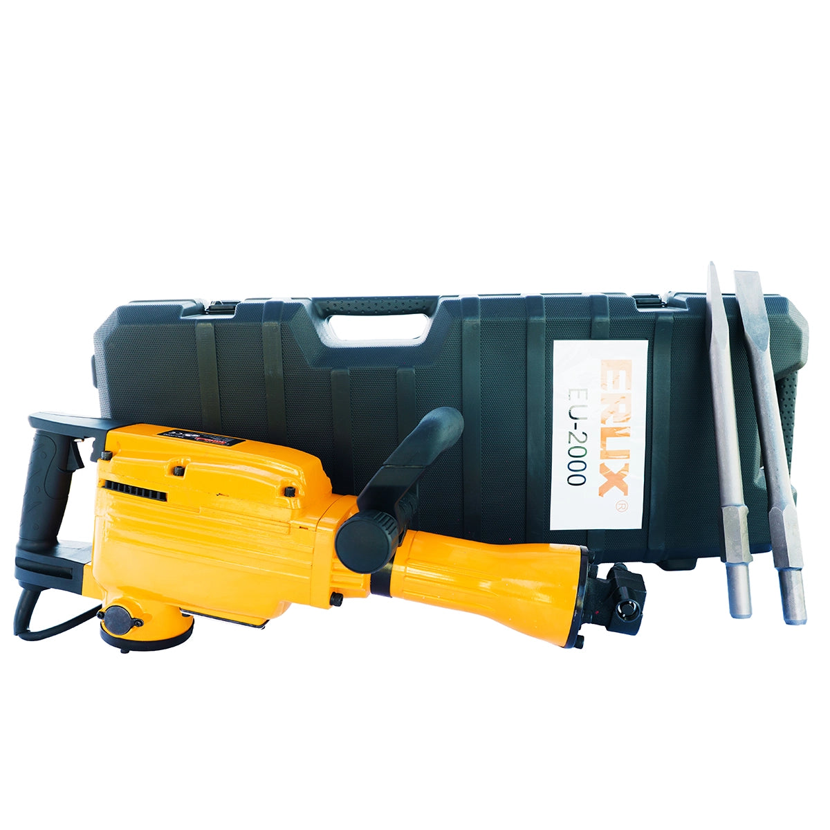 Cango Demoledor 1750w Lic Japones + 2 Punta Cinceladora ERUX - Repuesto de alta calidad para Equipamiento de Taller y Carga