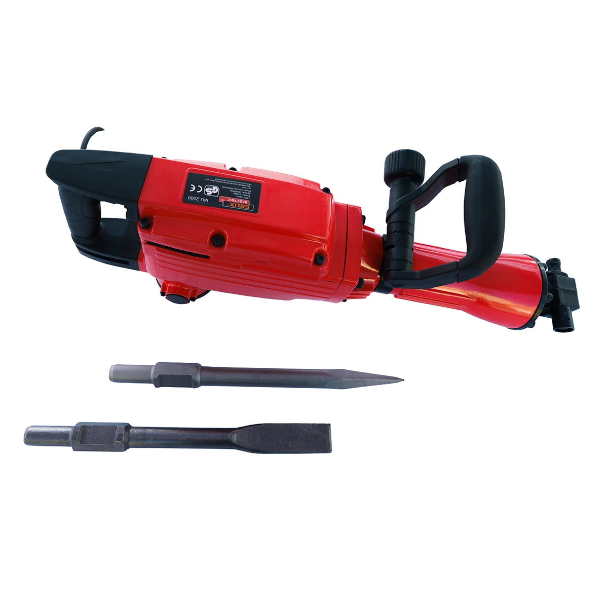 Cango Demoledor 1750w Lic Japones + 2 Punta Cinceladora ERUX - Repuesto de alta calidad para Equipamiento de Taller y Carga