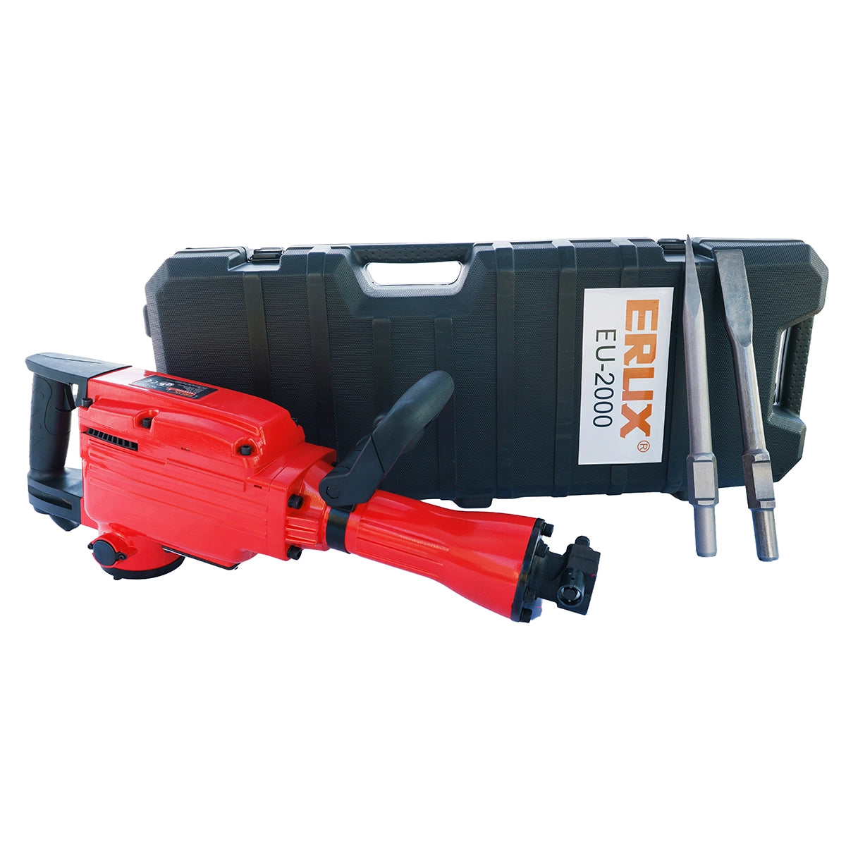 Cango Demoledor 1750w Lic Japones + 2 Punta Cinceladora ERUX - Repuesto de alta calidad para Equipamiento de Taller y Carga