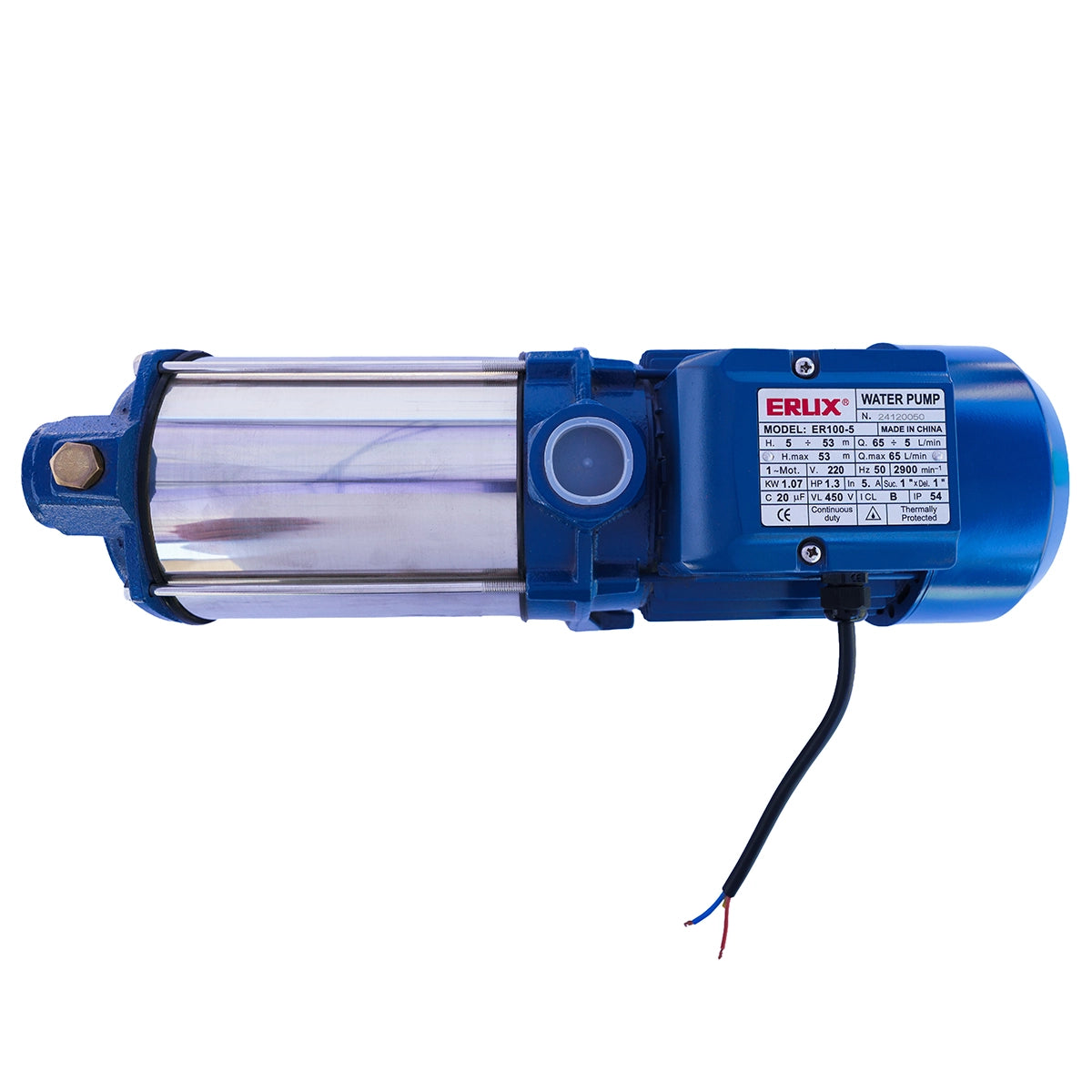 Bomba Centrifuga Multietapa Horizontal Erux 1.3hp 1 x1 ERUX - Repuesto de alta calidad para Maquinaria y Accesorios Varios