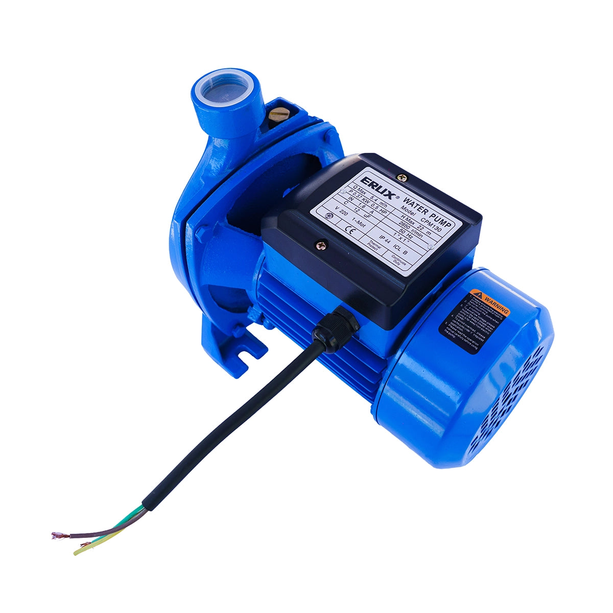 Bomba de Agua Centrifuga 0.5hp Azul Monofásica Erux 50hz ERUX - Repuesto de alta calidad para Maquinaria y Accesorios Varios