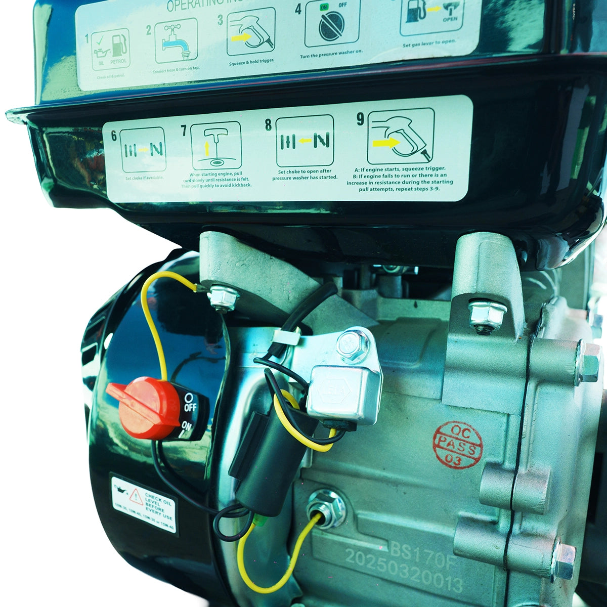 Hidrolavadora Industrial a Bencina Machup -3000 Psi- 7.5 hp ERUX - Repuesto de alta calidad para Maquinaria y Accesorios Varios