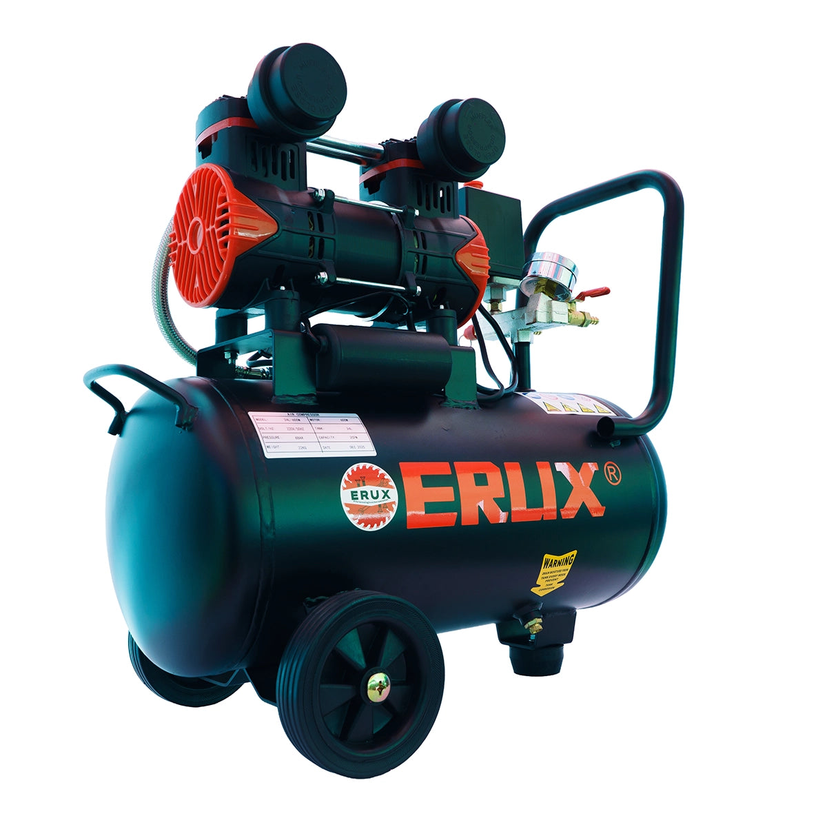 Compresor de Aire 24l 600w Silencioso-motor Oil Free Erux ERUX - Repuesto de alta calidad para Compresores de Aire