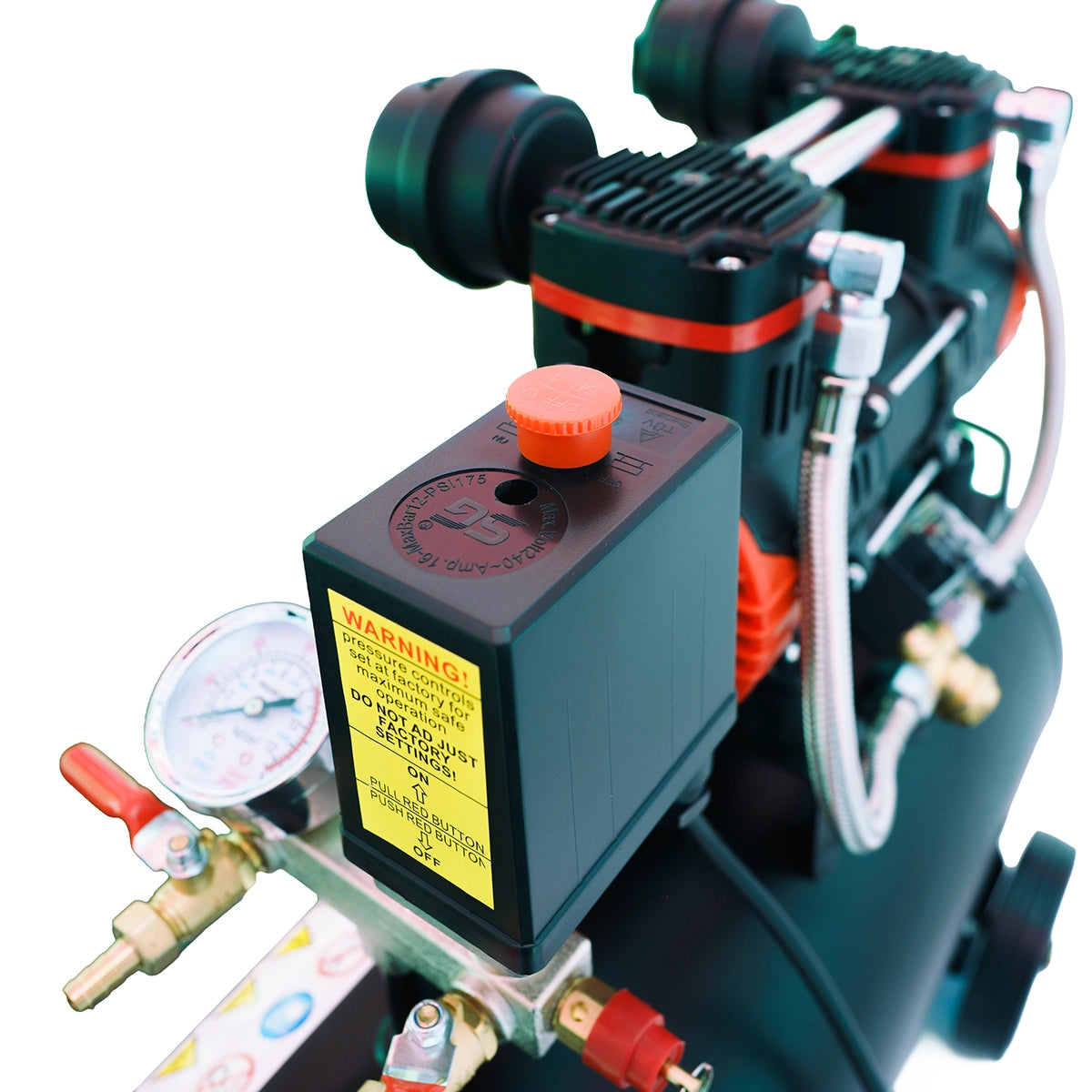 Compresor de Aire 24l 600w Silencioso-motor Oil Free Erux ERUX - Repuesto de alta calidad para Compresores de Aire
