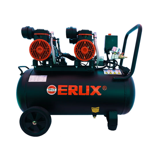 Compresor de Aire-oil Free 50l 1200w Doble Motor 8 Bar 220v ERUX - Repuesto de alta calidad para Compresores de Aire
