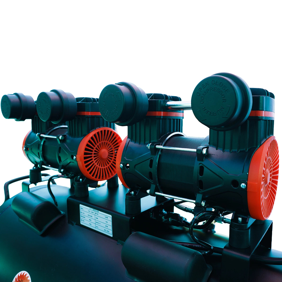 Compresor de Aire 100l Oil Free 1600w Doble Motor 8 Bar 220v ERUX - Repuesto de alta calidad para Compresores de Aire