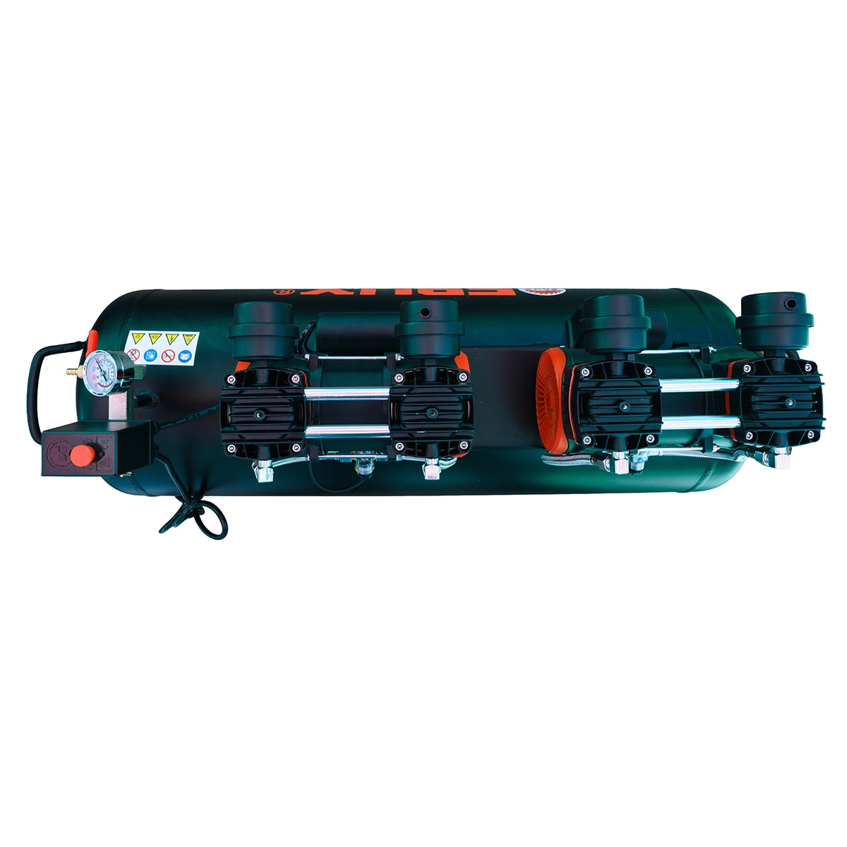 Compresor de Aire 100l Oil Free 1600w Doble Motor 8 Bar 220v ERUX - Repuesto de alta calidad para Compresores de Aire
