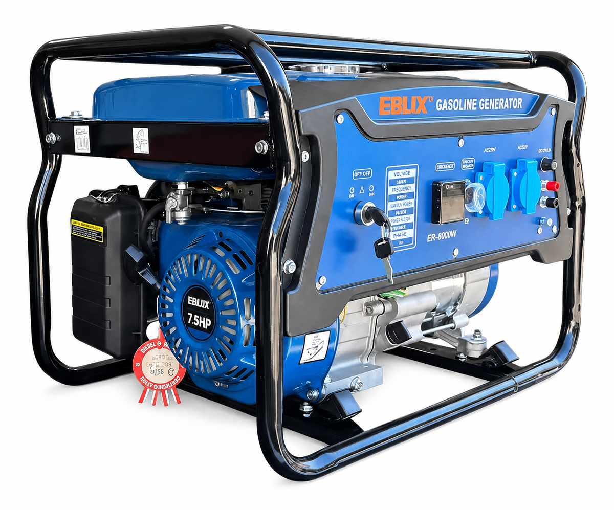 Generador Bencinero De 2800w / Erux Monofásico/ Partida Manual / Motor 7HP | Estanque 15L | Monofásico 220V