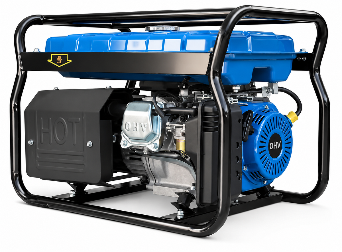 Generador Bencinero De 2800w / Erux Monofásico/ Partida Manual / Motor 7HP | Estanque 15L | Monofásico 220V