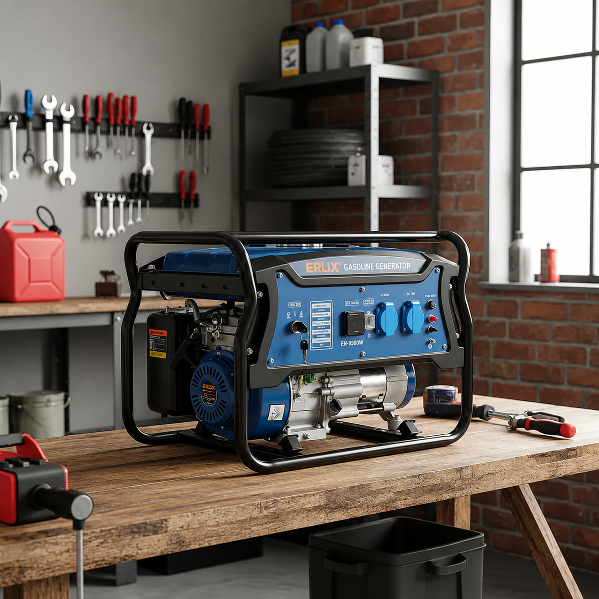 Generador Bencinero De 2800w / Erux Monofásico/ Partida Manual / Motor 7HP | Estanque 15L | Monofásico 220V