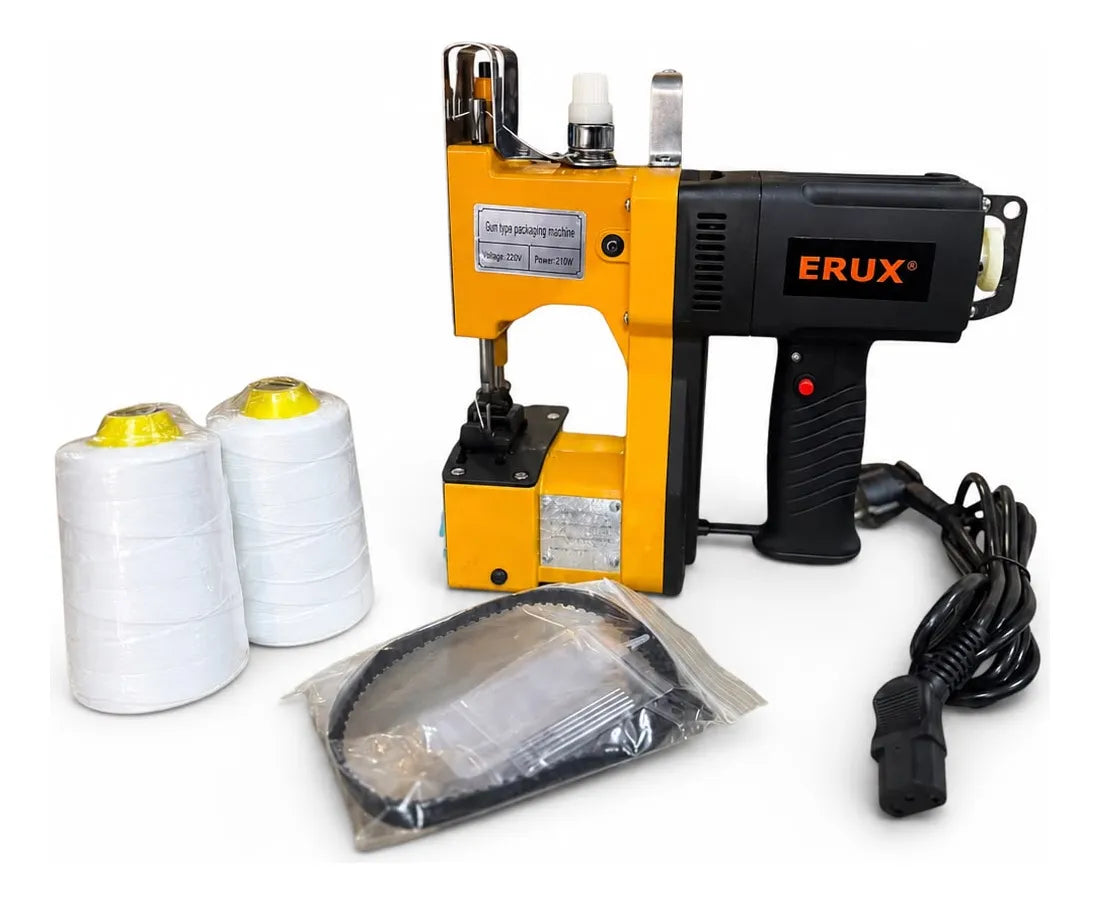 Máquina Cosedora De Sacos Eléctrica +3 Hilos, 220v Erux