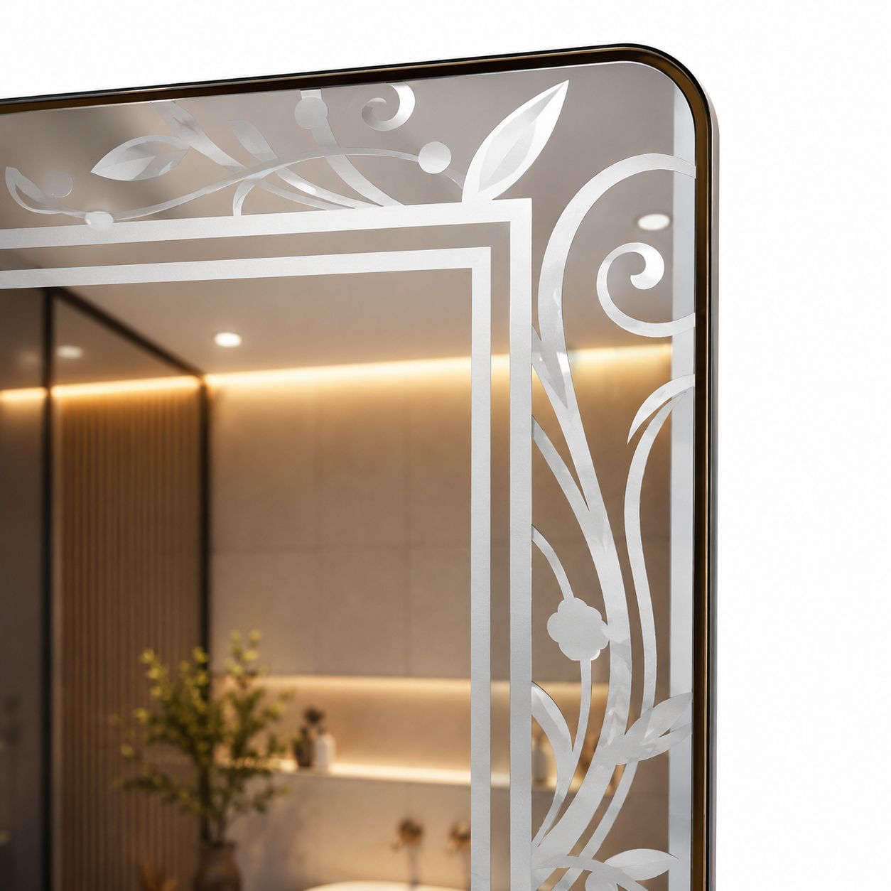 Espejo LED LORE 80x60 cm con Sensor Touch – Iluminación Premium para Baño, Tocador y Hogar