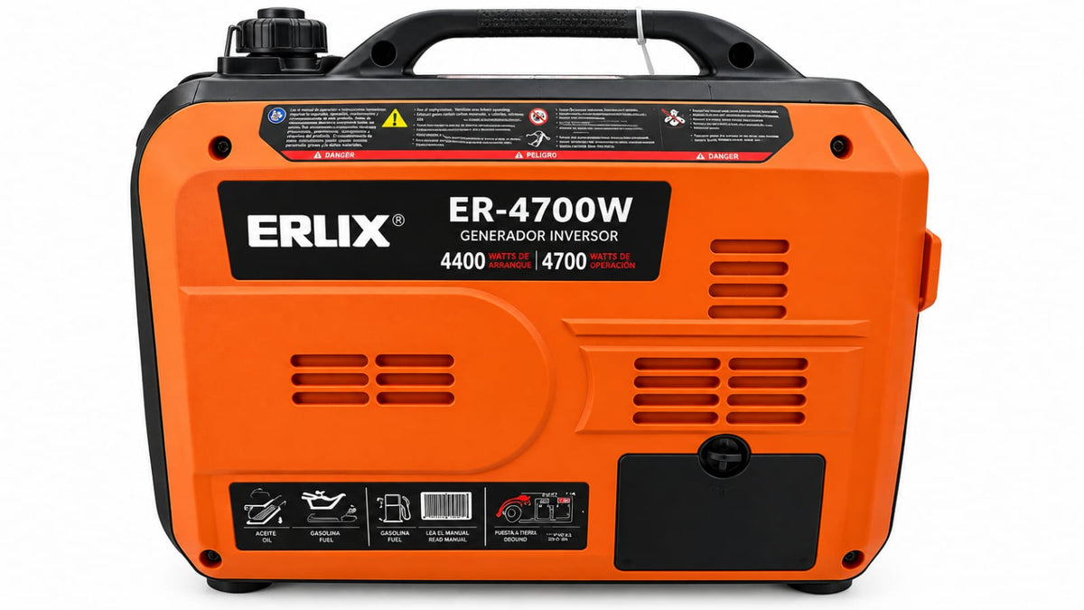Generador Inverter Marca - Erux Er-4700w Arranque A Control