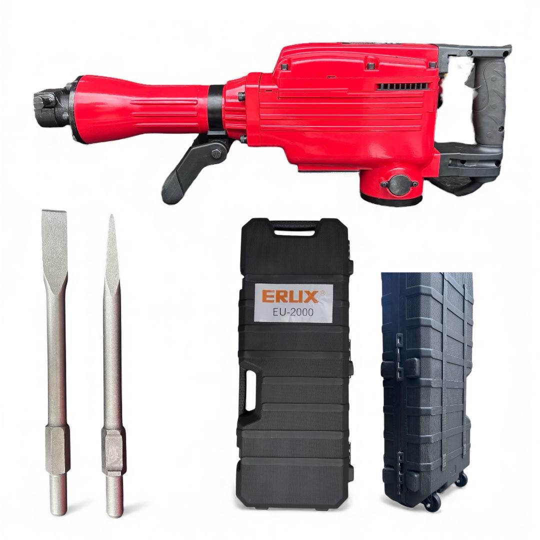 Cango Demoledor 1750w Lic Japones + 2 Punta Cinceladora