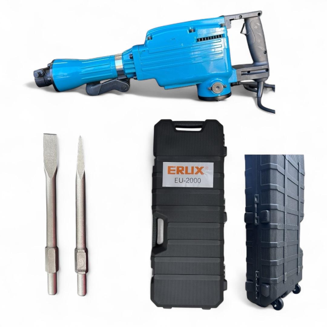 Cango Demoledor 1750w Lic Japones + 2 Punta Cinceladora