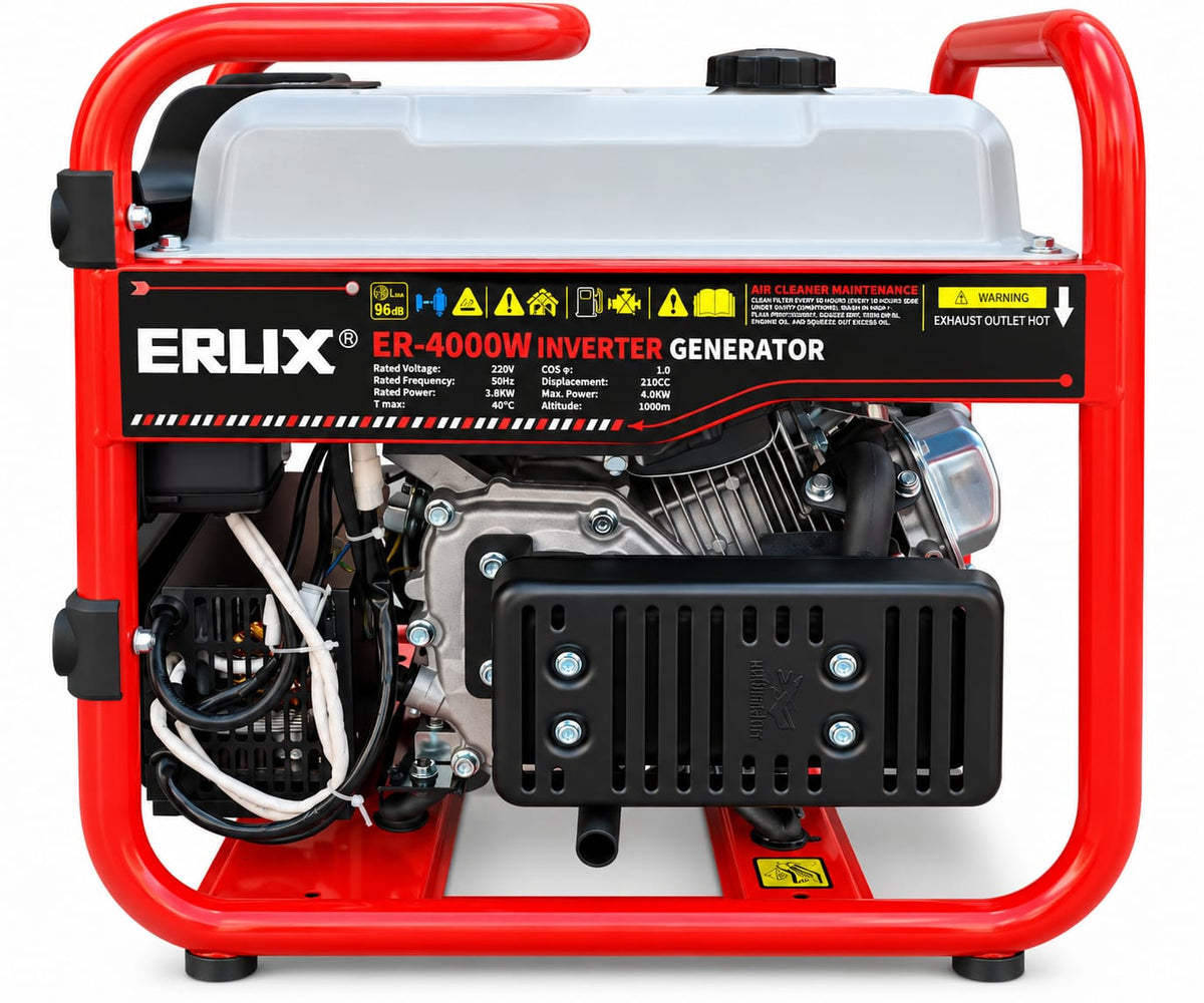 Motosoldador Generador Inverter 2 En 1 Erux Mod/er-4000w
