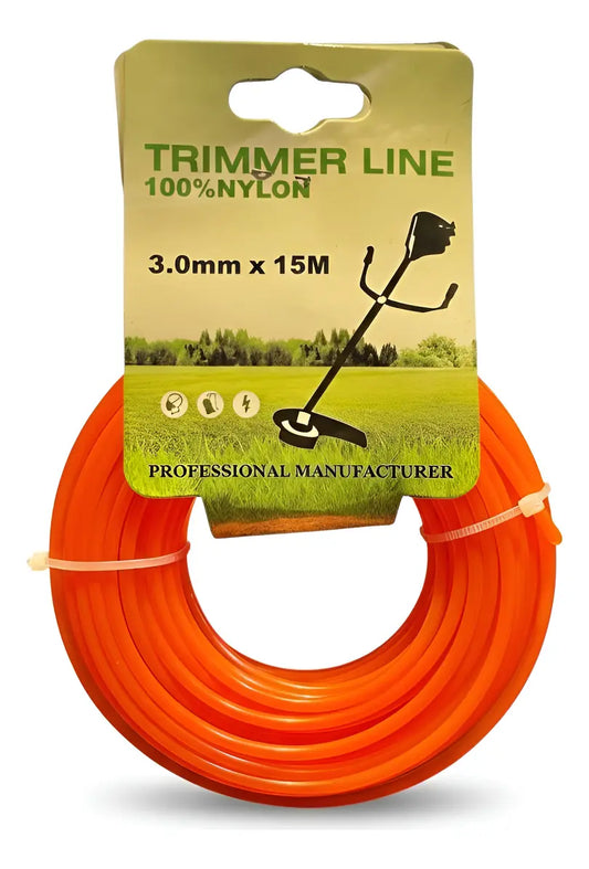 Nylon De 3mmx 15m De Plástico Para Orilladora Desmalezadora