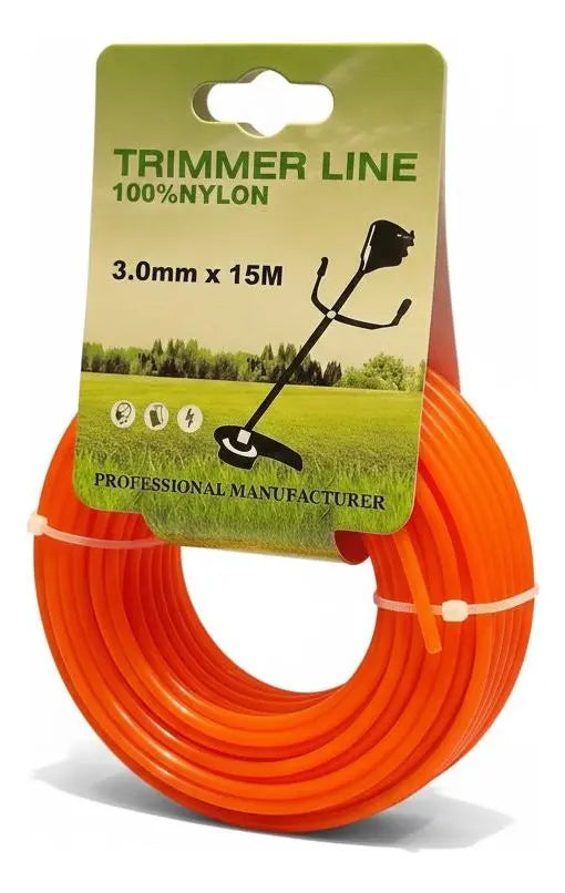 Nylon De 3mmx 15m De Plástico Para Orilladora Desmalezadora
