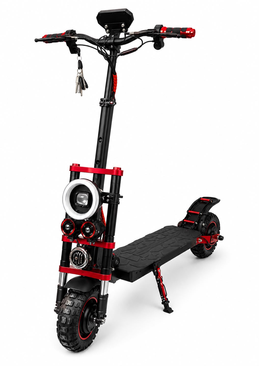 Scooter Eléctrico E26 Doble Motor 2000W 48V 15Ah – Hasta 74 km/h – Bluetooth, Música, Luces y 3 Modos de Encendido