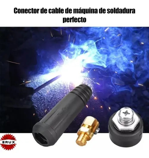 Set De 4 Conectores Rápido Para Maquinas De Soldar 10-25