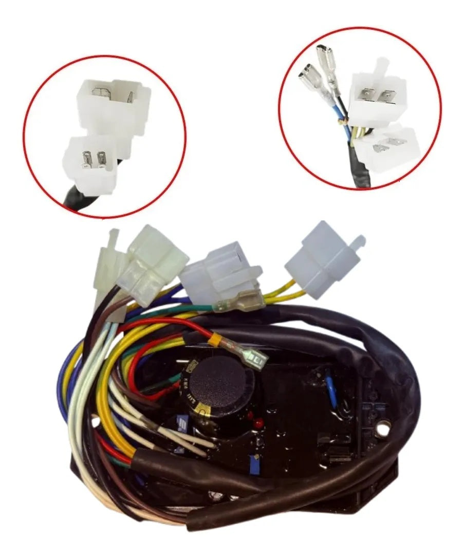 Regulador De Voltaje Avr5kw A 6.5kw 380v 14 Cables Generador