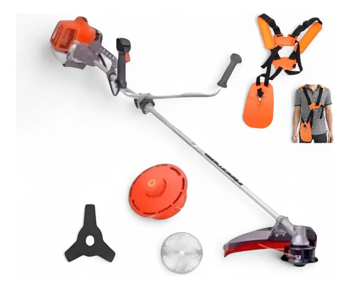 Desmalezadora Orilladora De 52cc 2 Tiempos + Accesorios