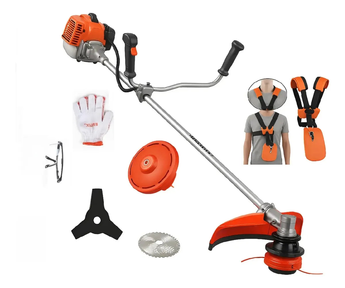 Desmalezadora Orilladora De 52cc 2 Tiempos + Accesorios