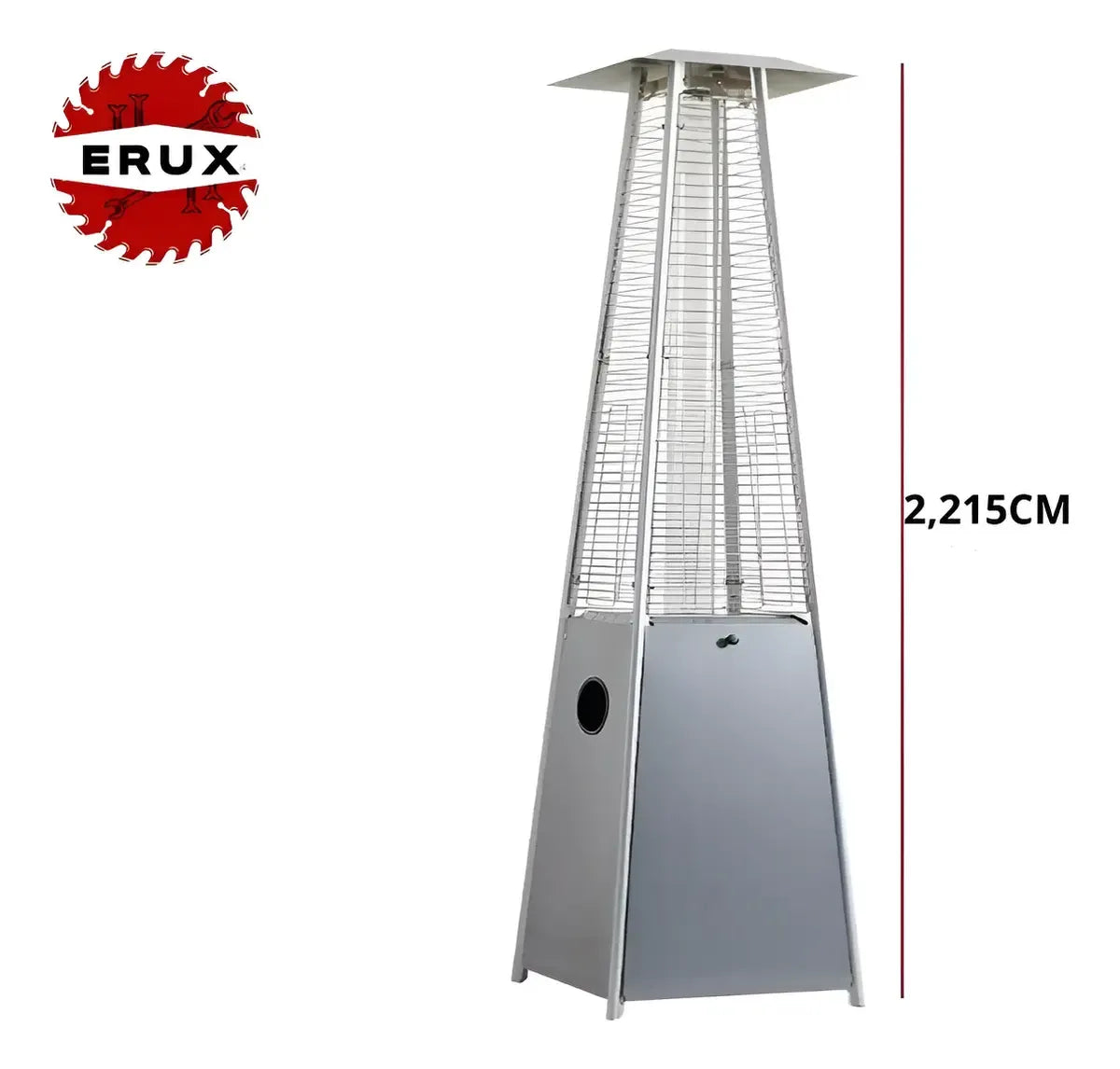 Estufa De Patio Pirámide De Exterior | Acero Inoxidable
