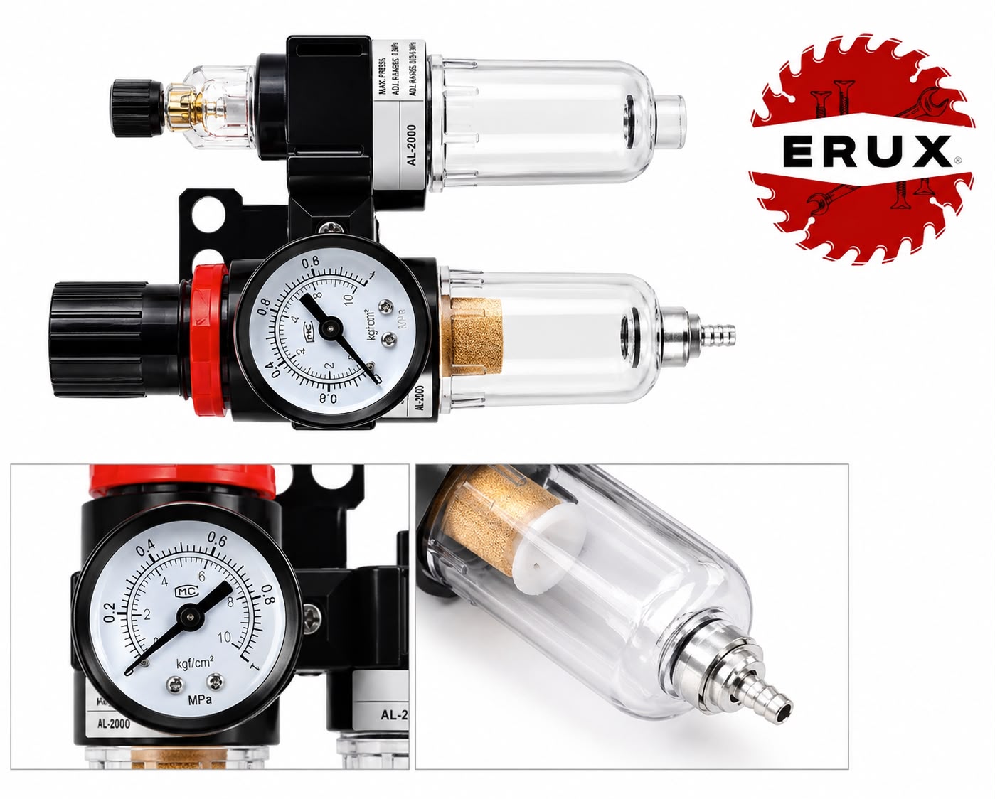 Filtro Regulador De Aire Para Compresor 1/4