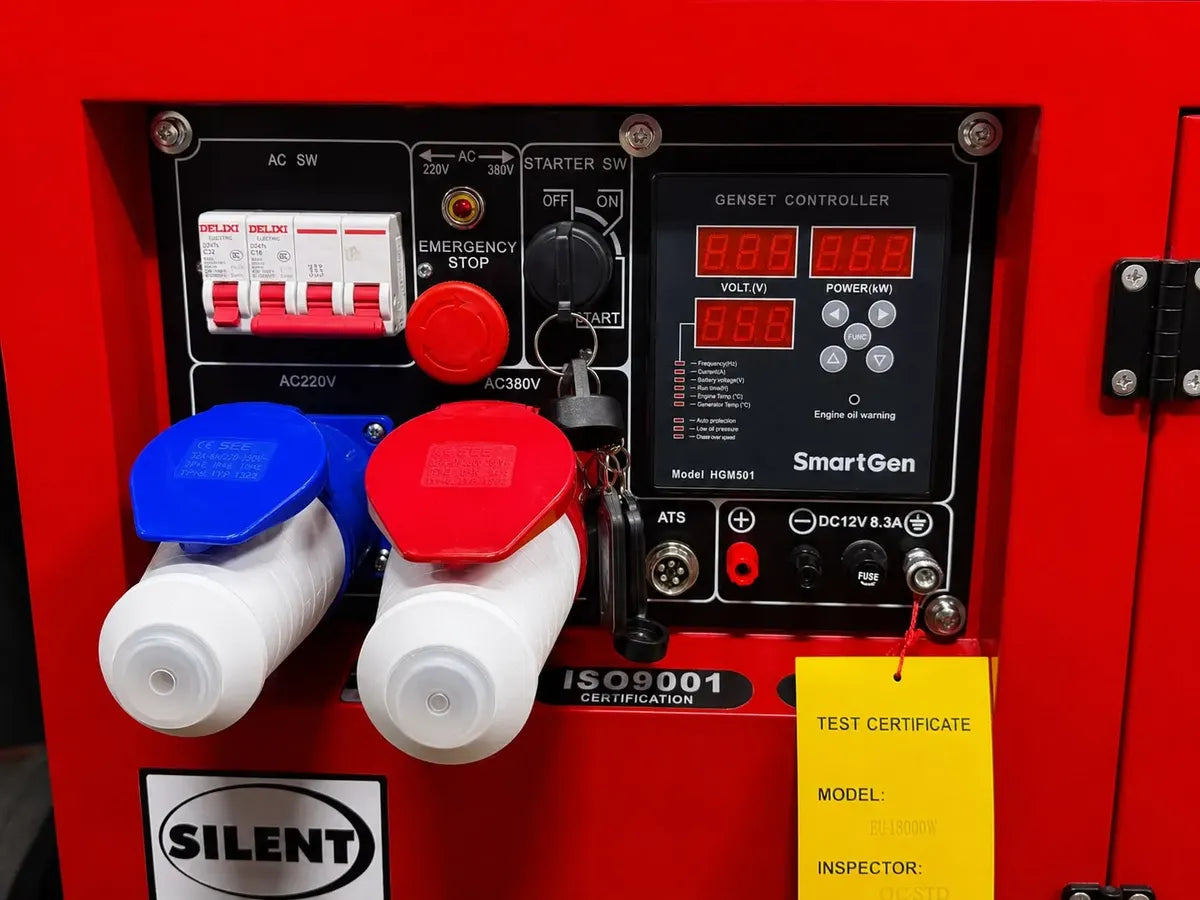 Generador Diesel 12kv Partida Manual y Distancia Con Control Remoto Erux + ATS Monofásico -Profesional