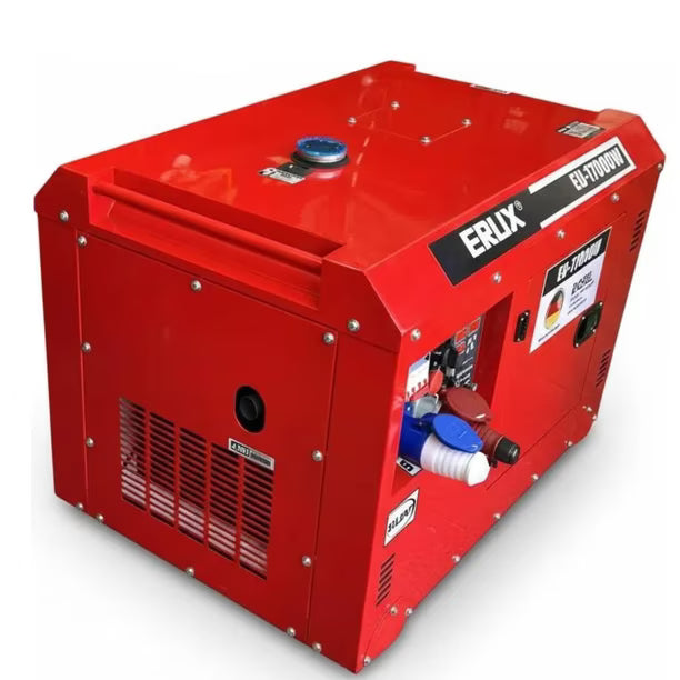 Generador Diesel 12kv Partida Manual y Distancia Con Control Remoto Erux + ATS Monofásico -Profesional