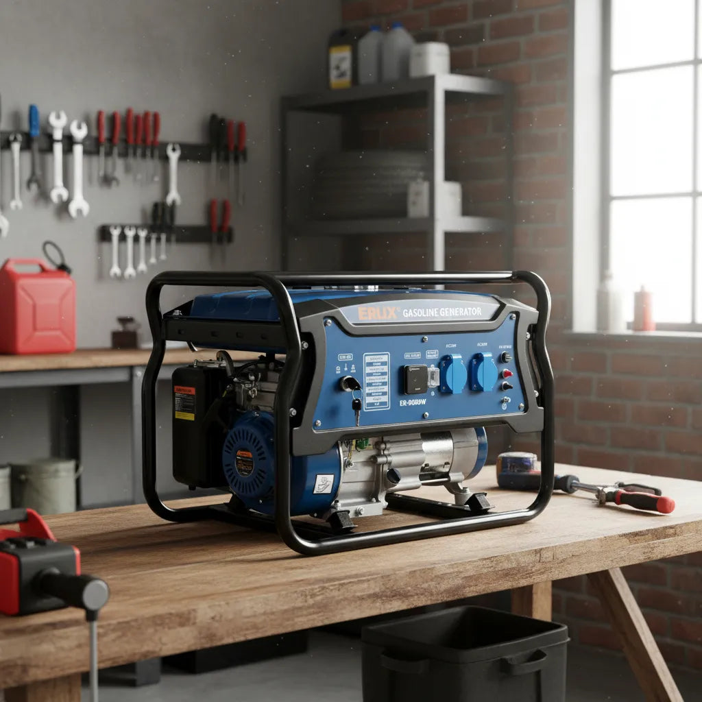 Generador Bencinero De 2800w / Erux Monofásico/ Partida Manual / Motor 7HP | Estanque 15L | Monofásico 220V