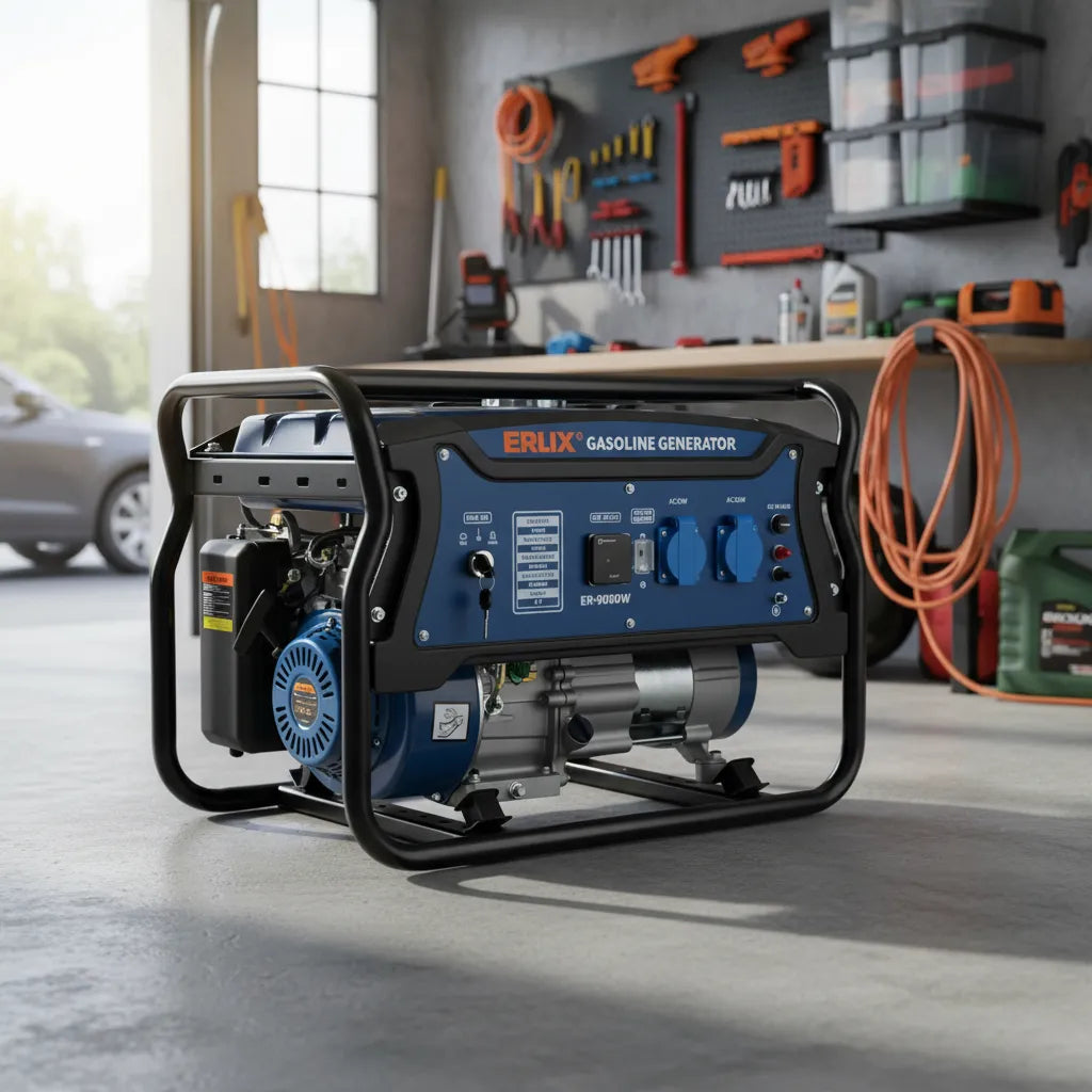 Generador Bencinero De 2800w / Erux Monofásico/ Partida Manual / Motor 7HP | Estanque 15L | Monofásico 220V